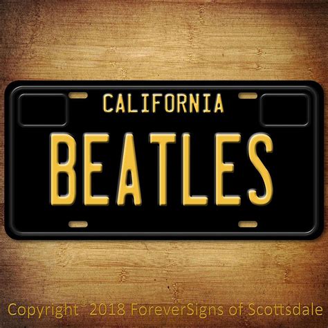 beatles license plate